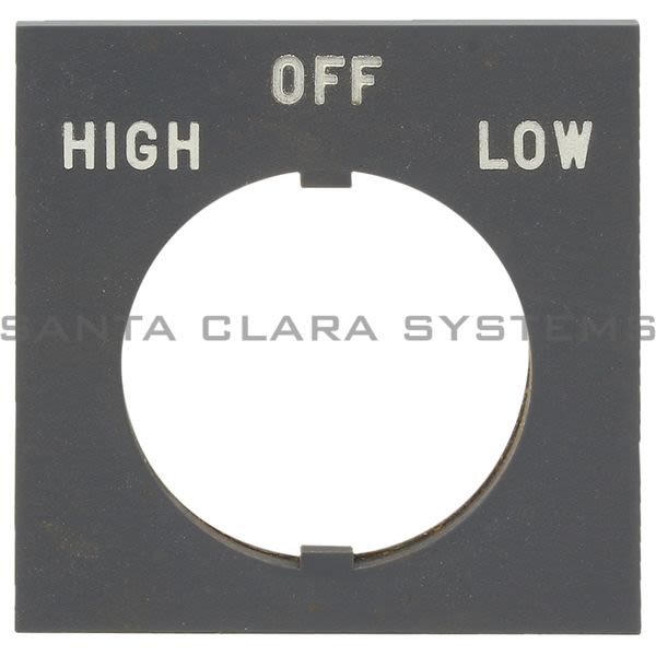 Allen Bradley 800H-W155 Legend Plate | High - Off - Low Product Image