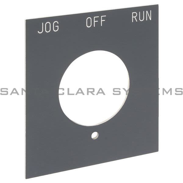 Allen Bradley 800H-Y59E-JOGOFFRUN Legend Plate | Jog Off Run Product Image