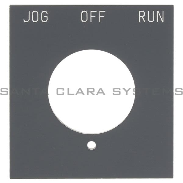 Allen Bradley 800H-Y59E-JOGOFFRUN Legend Plate | Jog Off Run Product Image
