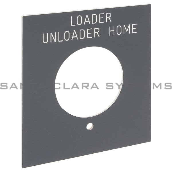 Allen Bradley 800H-Y59E-LOADERUNLOADERHOME Legend Plate | Loader Unloader Home Product Image