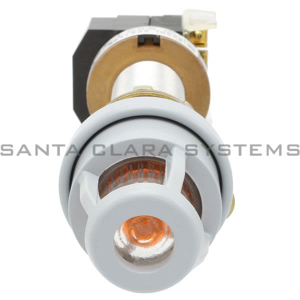 Allen Bradley 800HL-PPB16A Heavy Duty Illuminated Push Button Xfmr Type 120V Amber Lens NEMA 7 & 9 Product Image