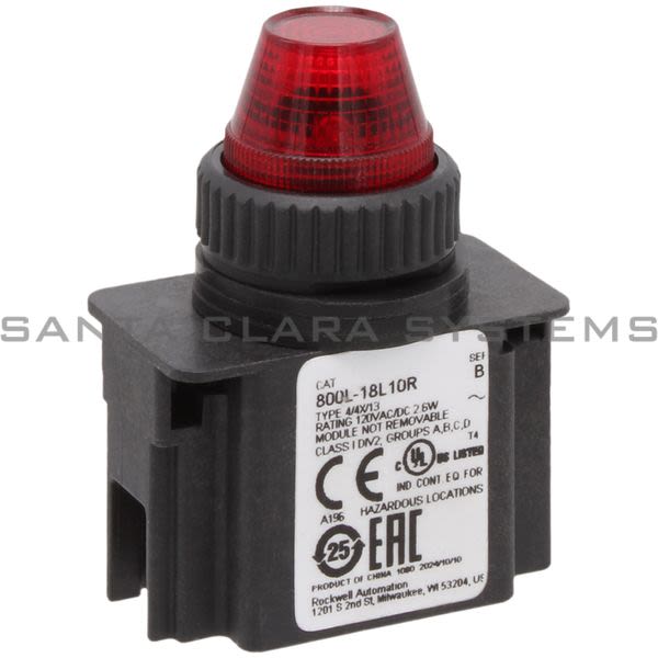 Allen Bradley 800L-18L10R Indicator Light Product Image
