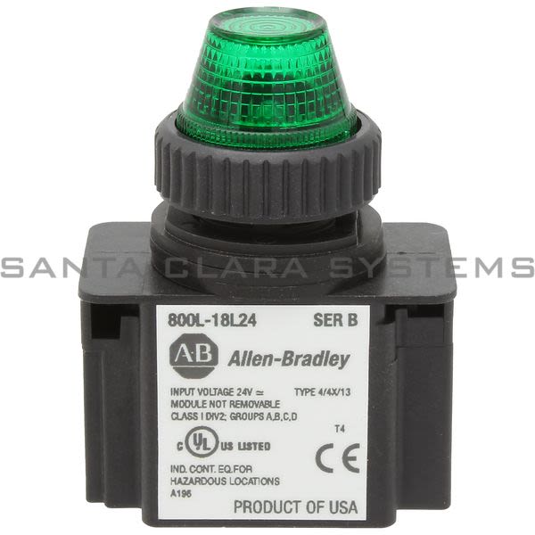 Allen Bradley 800L-18L24G Indicator Light Product Image