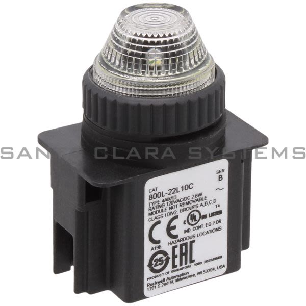 Allen Bradley 800L-22L10C Indicator Light Product Image