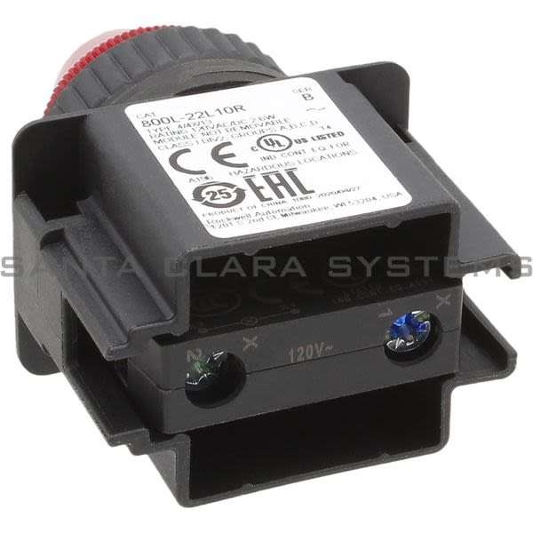 Allen Bradley 800L-22L10R Indicator Light Product Image