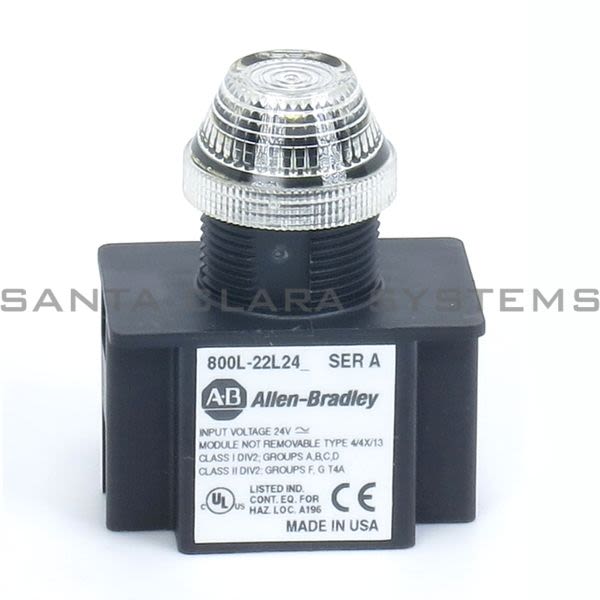 Allen Bradley 800L-22L24C Indicator Light | Clear Product Image