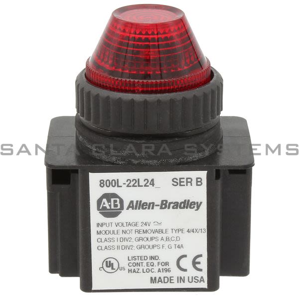 Allen Bradley 800L-22L24R Indicator Light Product Image