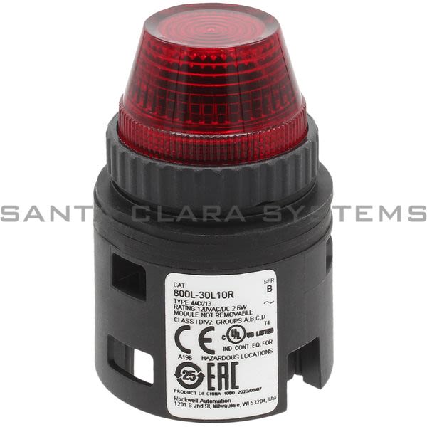 Allen Bradley 800L-30L10R Indicator Light Product Image