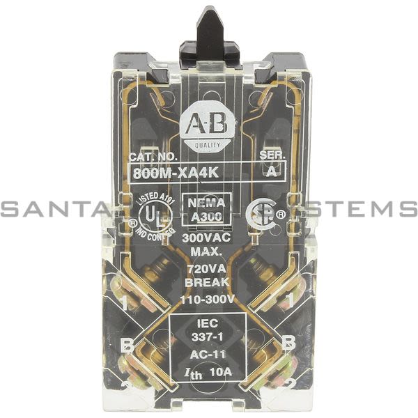 Allen Bradley 800M-XA4K Contact Block Product Image