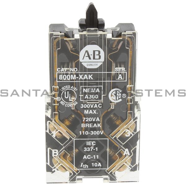 Allen Bradley 800M-XAK Contact Block Product Image
