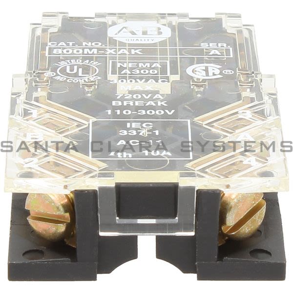 Allen Bradley 800M-XAK Contact Block Product Image