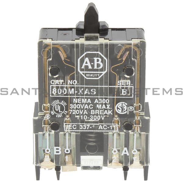 Allen Bradley 800M-XAS Contact Block Product Image