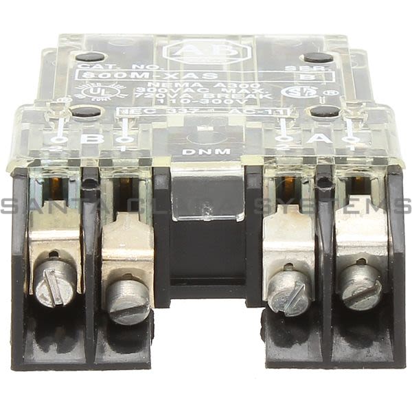 Allen Bradley 800M-XAS Contact Block Product Image