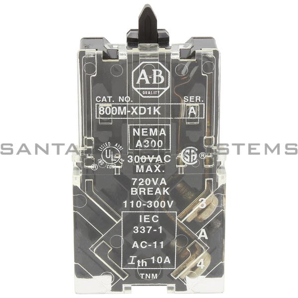 Allen Bradley 800M-XD1K Contact Block Product Image