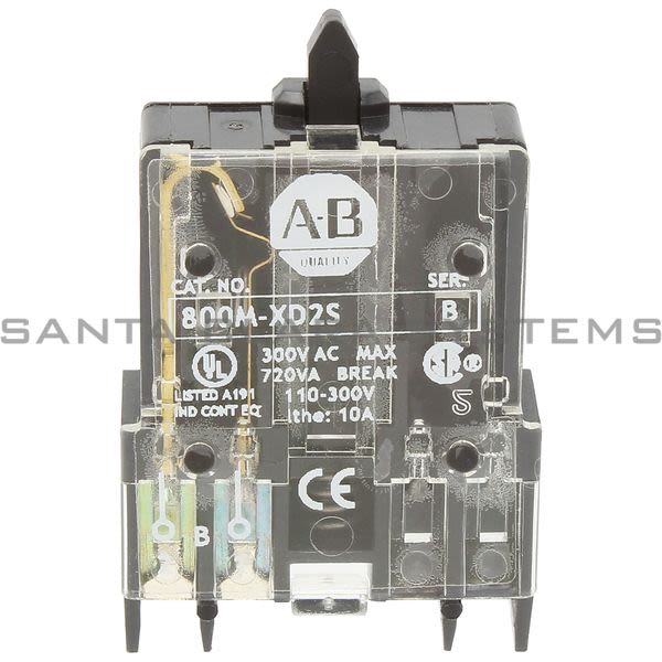 Allen Bradley 800M-XD2S Contact Block 1NC Product Image