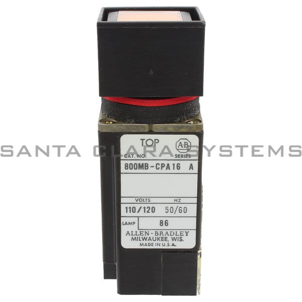 Allen Bradley 800MB-CPA16AA Push Button Switch Product Image