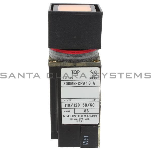 Allen Bradley 800MB-CPA16AD1 Small Square Pilot Light Product Image