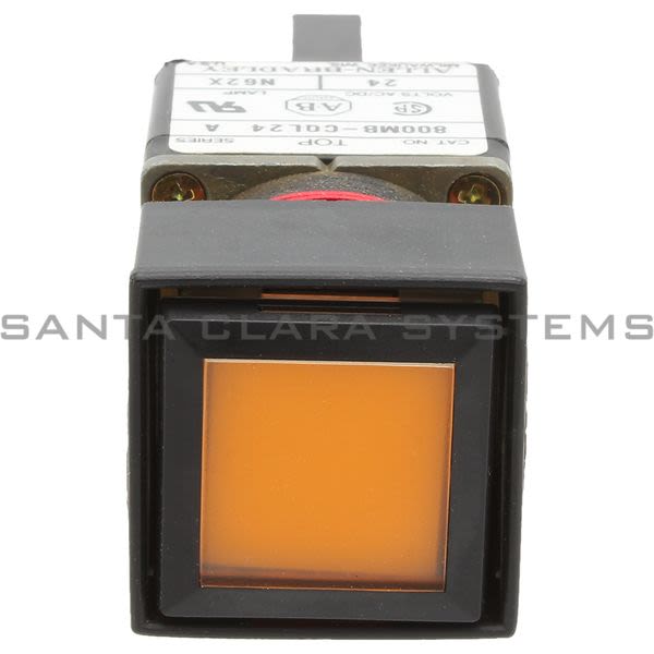 Allen Bradley 800MB-CQL24A Small Square Full Volt Pilot Light Amber LED Product Image