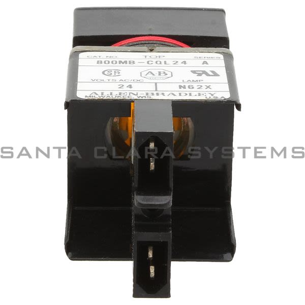 Allen Bradley 800MB-CQL24A Small Square Full Volt Pilot Light Amber LED Product Image