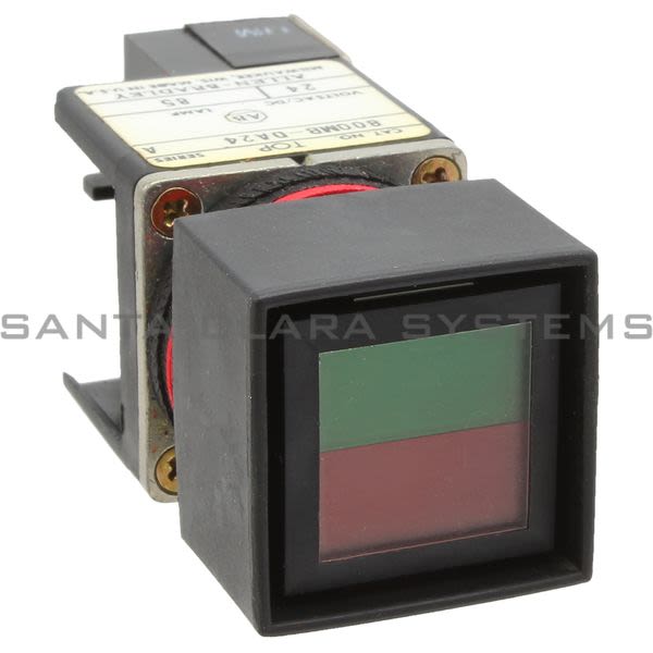 Allen Bradley 800MB-DA24GRA Illuminated Push Button: 1/2 Red & 1/2 Green Button Product Image