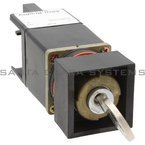 Allen Bradley 800MB-H48B Small Round Selector Switch Unit 2 Position Spr. Return From Right Cylinder Lock Product Image