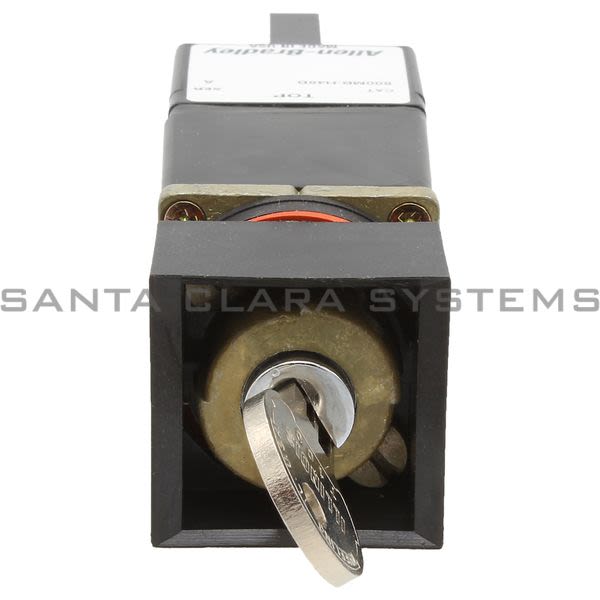 Allen Bradley 800MB-H48B Small Round Selector Switch Unit 2 Position Spr. Return From Right Cylinder Lock Product Image