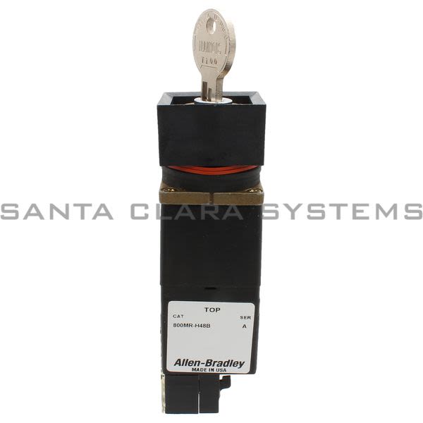 Allen Bradley 800MB-H48BLA Small Square Selector Switch Unit 2 Position Spring Return From Right Cylinder Lock 1 N.O 1 N.C. Product Image