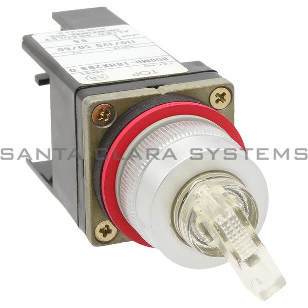 Allen Bradley 800MR-16HY2BS Small Round Illuminated Selector Switch 2 Postion Maintained 120V 60/50 Clear Knob Product Image
