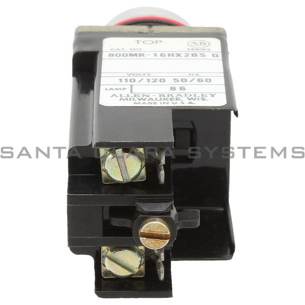 Allen Bradley 800MR-16HY2BS Small Round Illuminated Selector Switch 2 Postion Maintained 120V 60/50 Clear Knob Product Image