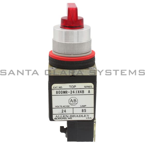Allen Bradley 800MR-24JA4BRA Illuminated Slector Switch Re W/ 1 N.O. 1 N.C. Product Image