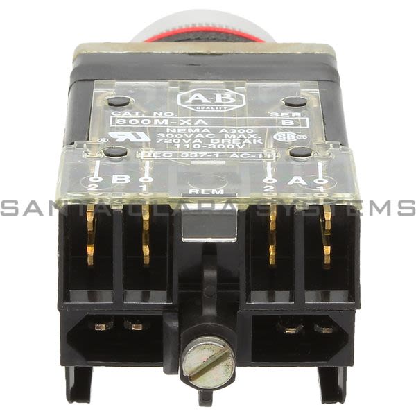 Allen Bradley 800MR-24JA4BRA Illuminated Slector Switch Re W/ 1 N.O. 1 N.C. Product Image