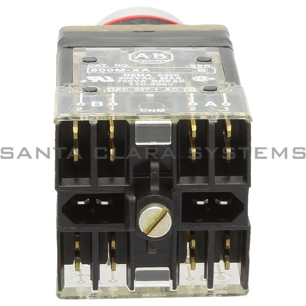 Allen Bradley 800MR-24NA2QB Small Round Illuminated Selector Switch 4 Position Maintained 24V Red Knob 2 N.O. 2 N.C. Product Image