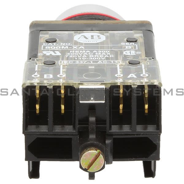 Allen Bradley 800MR-A4A Switch, Pushbutton 300V AC Max 10 amp Max Product Image