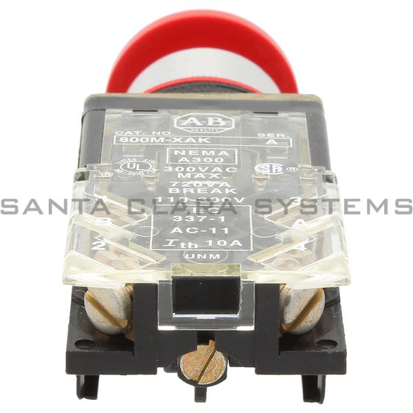 Allen Bradley 800MR-D6AK Small Round Pushbutton Product Image
