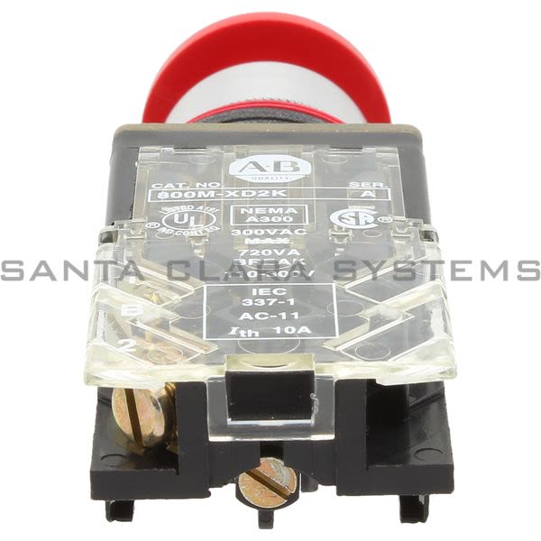 Allen Bradley 800MR-D6D2K Switch,Pushbutton 300V AC Max 10 amp Max Product Image
