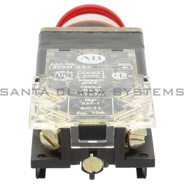 Allen Bradley 800MR-FX6AK Push-Pull Red Cap Product Image