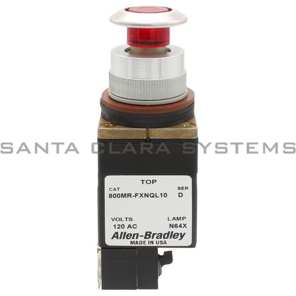 Allen Bradley 800MR-FXNQL10RA7 Small Illuminated Push-Pull Unit 3 Position Full Voltage Red LED NC-NCLB Product Image