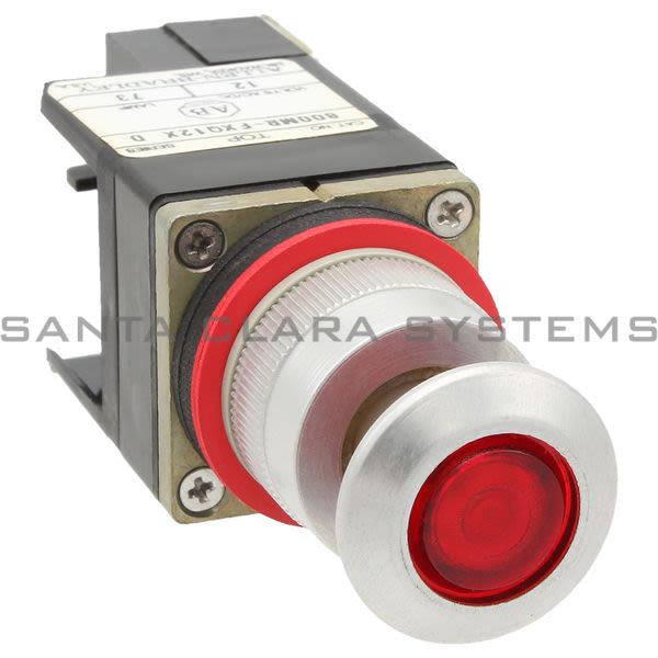 Allen Bradley 800MR-FXQ12RA Small Oiltight Illuminated Push-Pull Unit 2 Position Red Cap Full Voltage 12 Volt AC/DC Product Image
