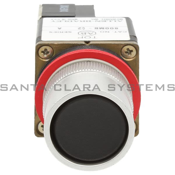 Allen Bradley 800MR-G2A Round Push Button Extended Head W/ Guard Black Product Image