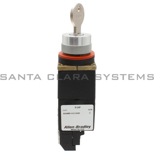 Allen Bradley 800MR-H3120BLAS Selector Switch 2 Pos Maintained Cyl. Lock Product Image