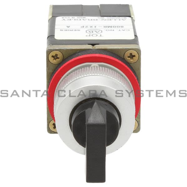 Allen Bradley 800MR-JH2PB Small Round Selector Switch Unit 3 Position Maintained Black Knob 2 N.O. 2 N.C. Product Image