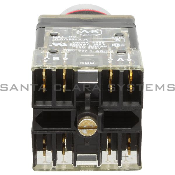 Allen Bradley 800MR-JH2PB Small Round Selector Switch Unit 3 Position Maintained Black Knob 2 N.O. 2 N.C. Product Image