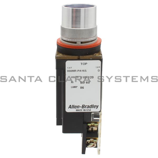 Allen Bradley 800MR-PA16BAK Small Round Illuminated Push Button Product Image