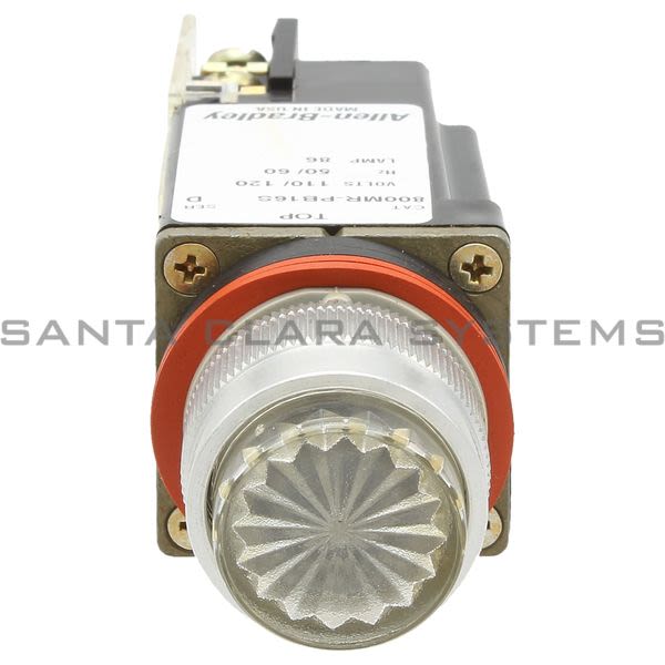 Allen Bradley 800MR-PB16CAK Small Roundf Illuminated Push Button Ext. Head Xfmr 120V 60/50Hz Clear Lens 1 N.O. 1 N.C. Product Image