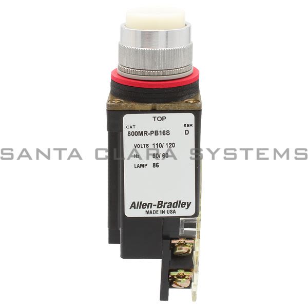 Allen Bradley 800MR-PB16WAK Small Round Illuminated Push Button Product Image