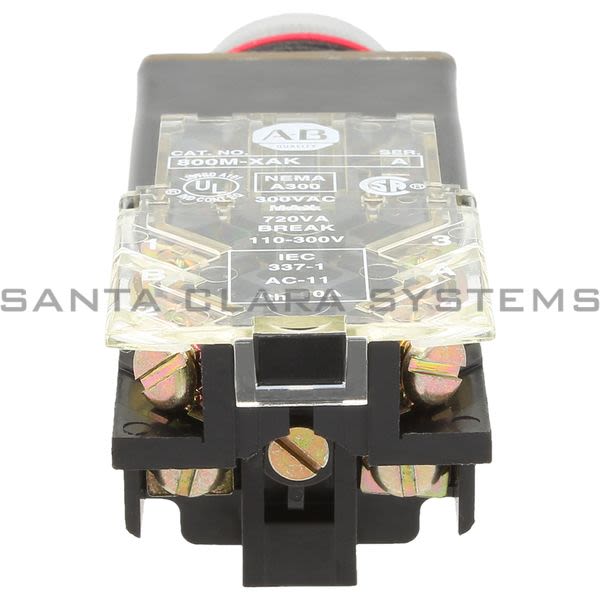 Allen Bradley 800MR-PB16WAK Small Round Illuminated Push Button Product Image