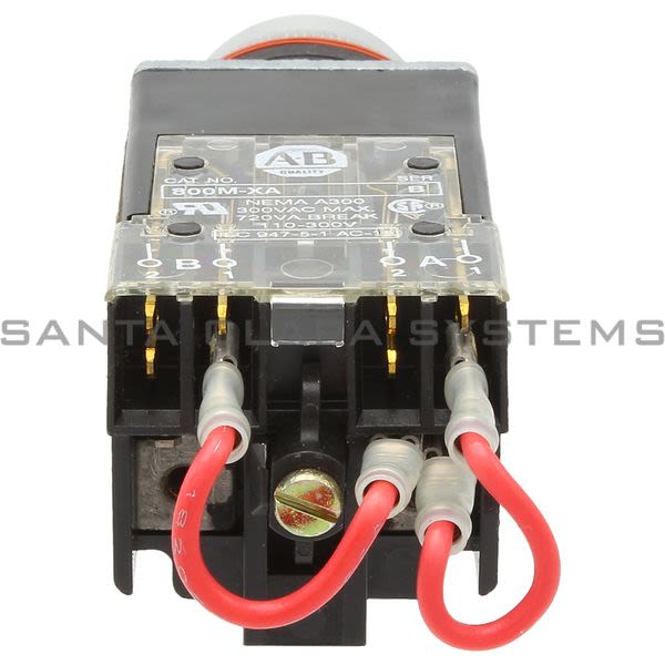 Allen Bradley 800MR-PT16G Small Round Pilot Light Push to Test Xfmr 60/50Hz Green Lens Product Image