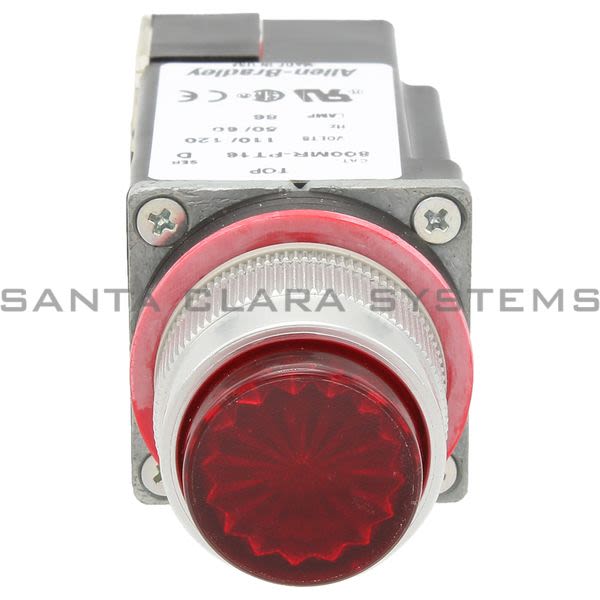 Allen Bradley 800MR-PT16R Small Round Xfmr Pilot Light 120V 60/50Hz Red Lens Product Image