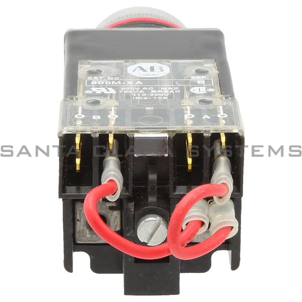 Allen Bradley 800MR-PT16R Small Round Xfmr Pilot Light 120V 60/50Hz Red Lens Product Image