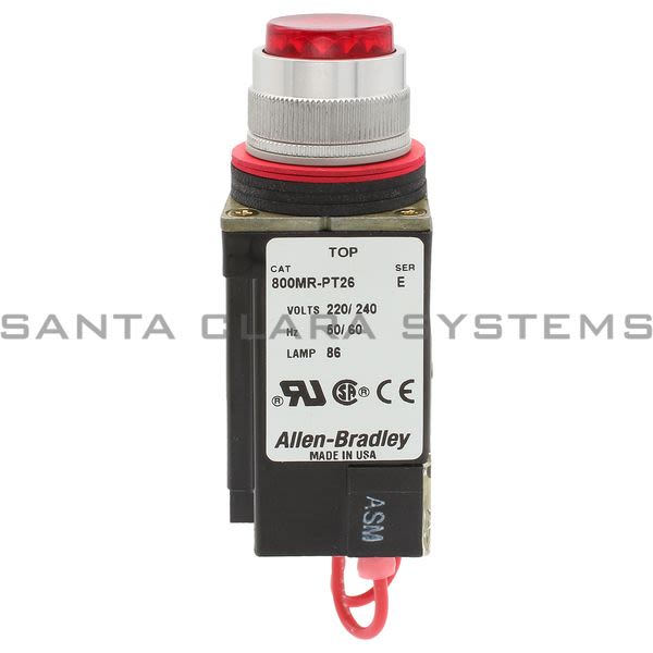 Allen Bradley 800MR-PT26R Small Round Push Button Product Image